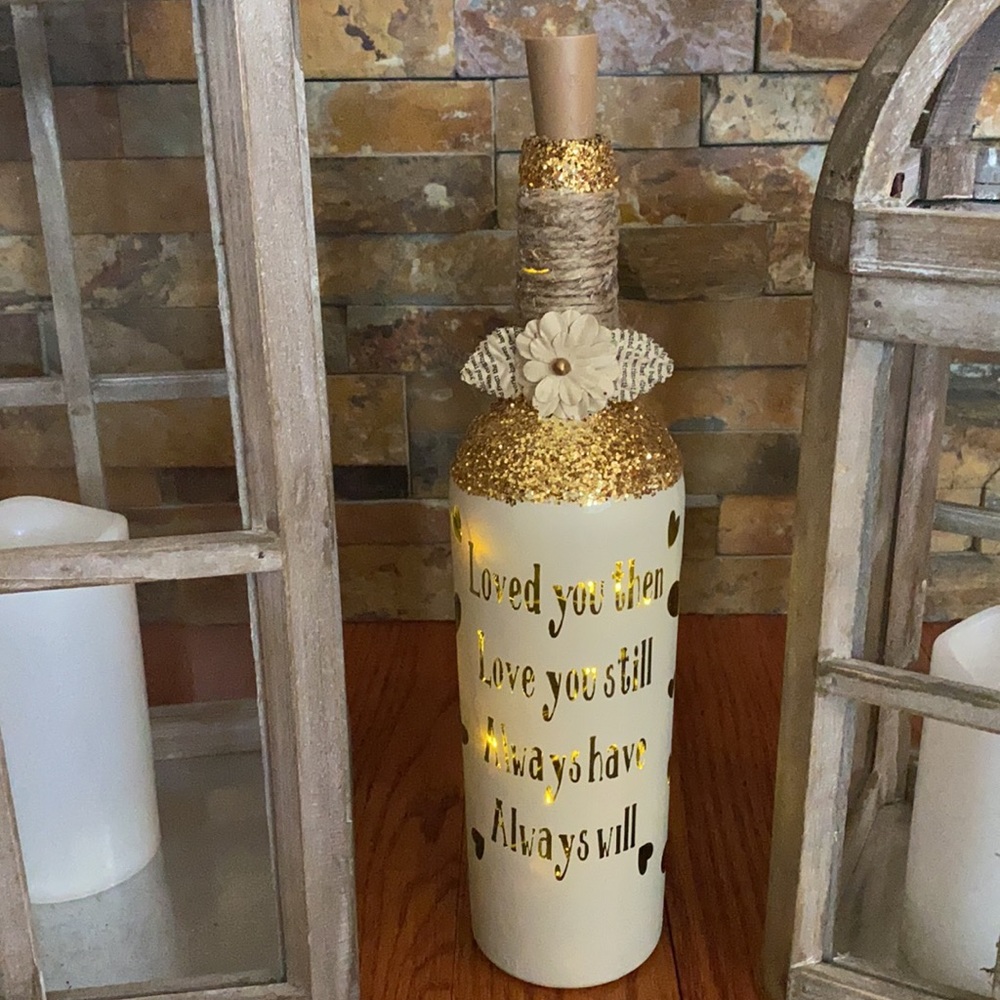 Custom light up wine bottle